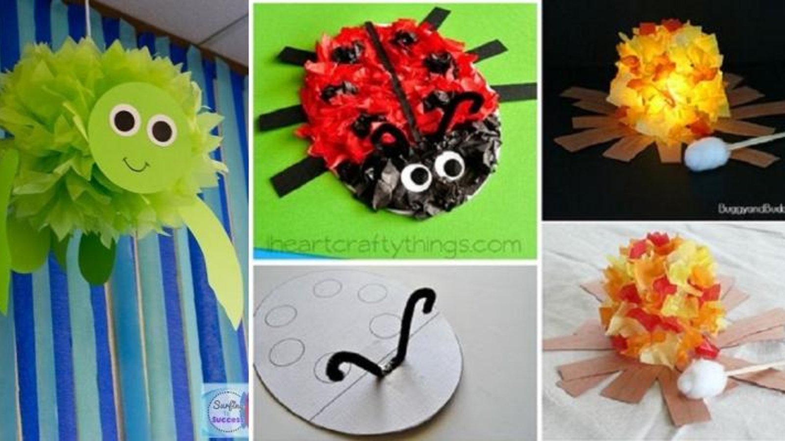 15 Bricolages pour enfants à faire avec du papier de soie! 