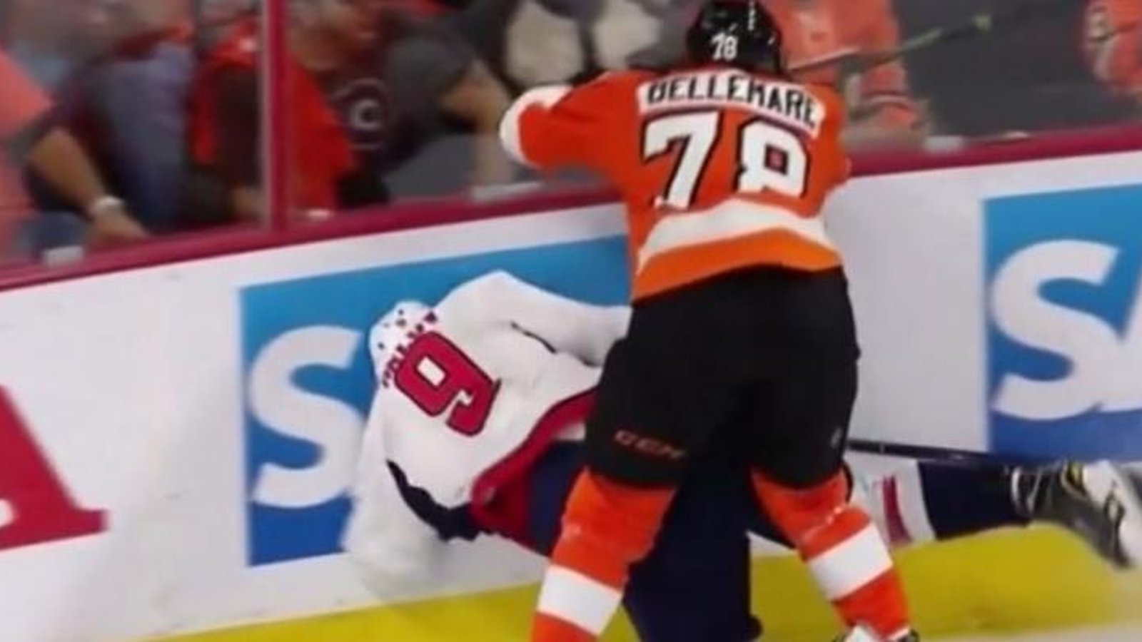 Report: Bellemare will have hearing after very dangerous hit last night.
