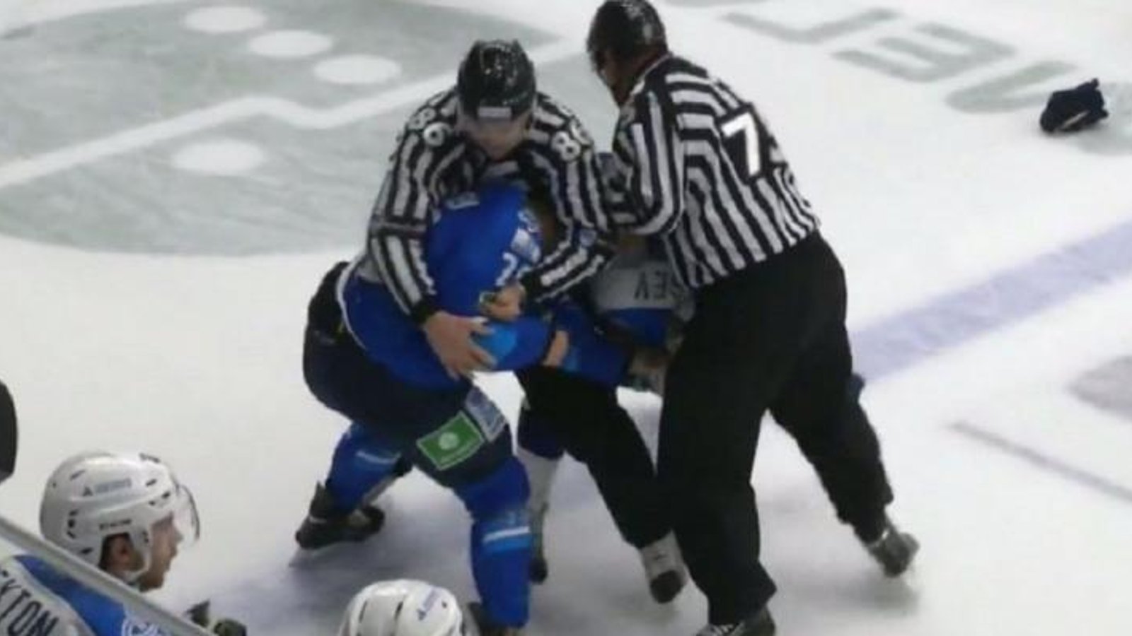 Police reports filled and charges forthcoming after insane incident in Russian hockey.