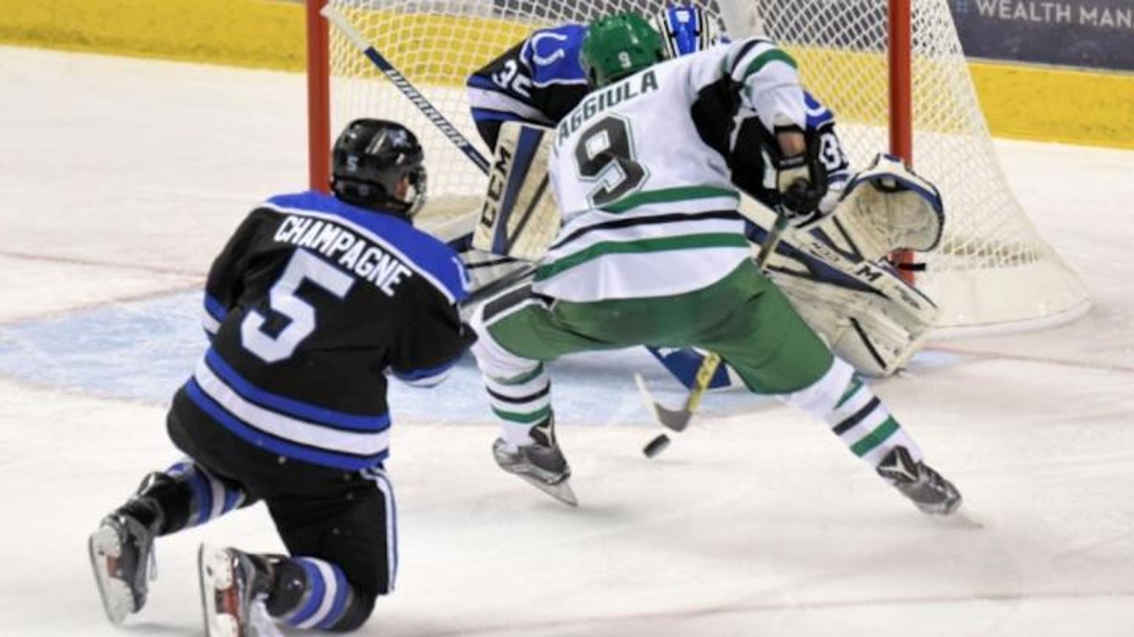 Must See: North Dakota player with goal of the year in the NCAA!
