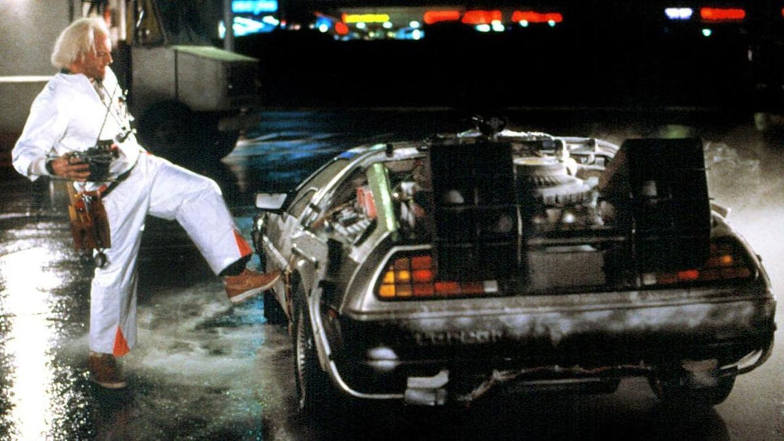 Oilers played ''Back to the future'' type game tonight. 
