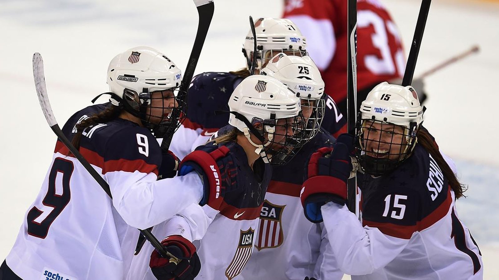 MAJOR support given to US Women hockey team. 