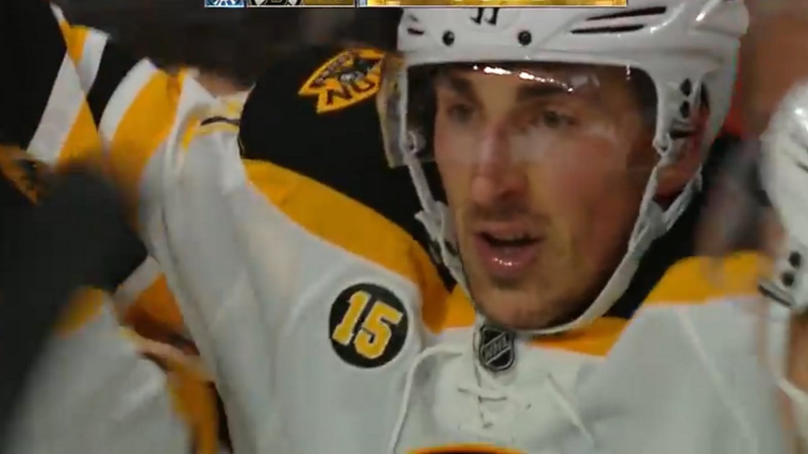 Brad Marchand stuns the Senators with a late game winning goal.