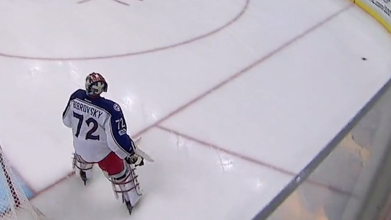 HUGE mistake from Bobrovsky gives Crosby his 50th career playoff goal.