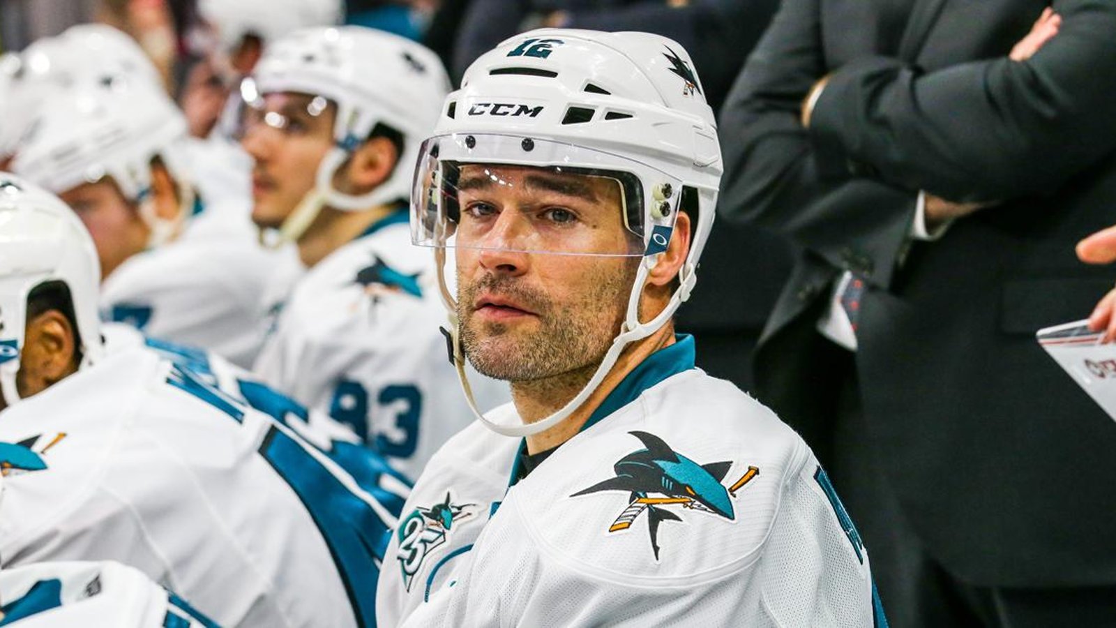 Patrick Marleau reacts to moving to Toronto. 