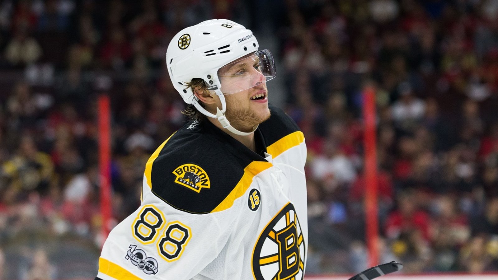 Pastrnak comments on having no contract after 70 point season.