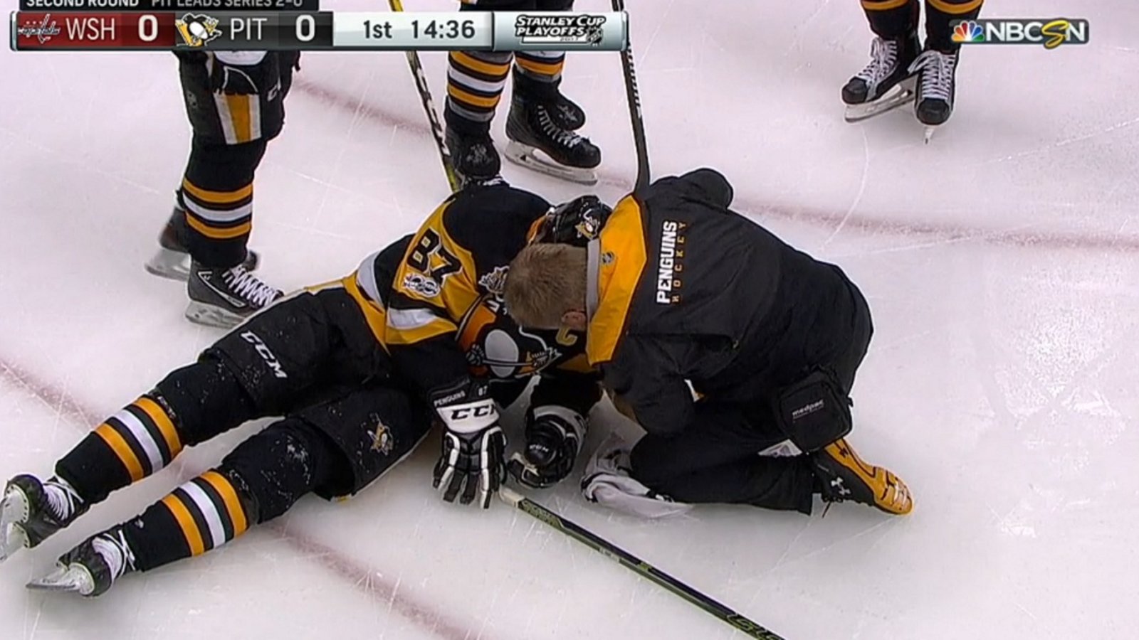Breaking: Second angle may show a second injury to Sidney Crosby.