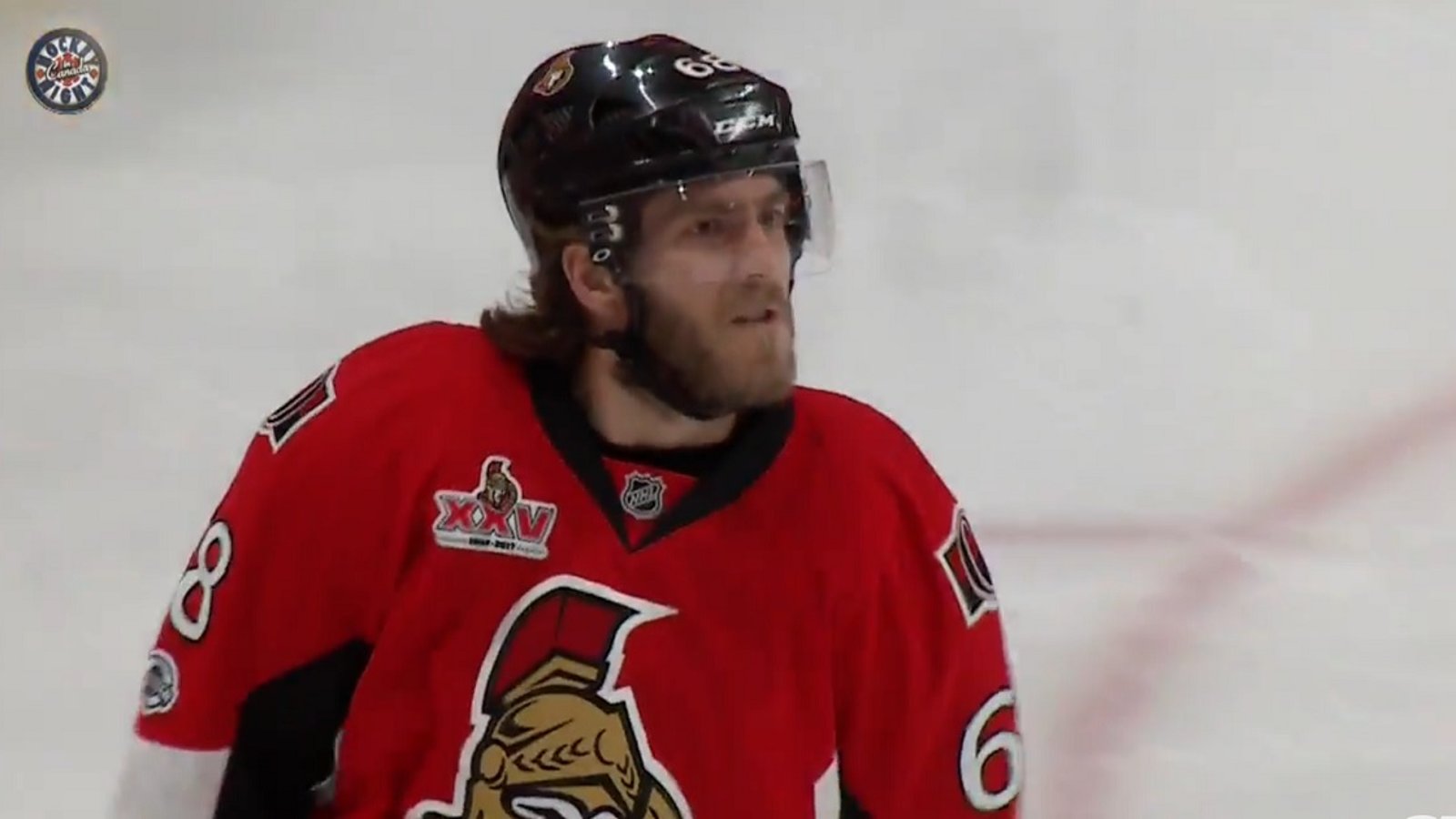 Mike Hoffman fires a rocket off the post and in to take the lead.