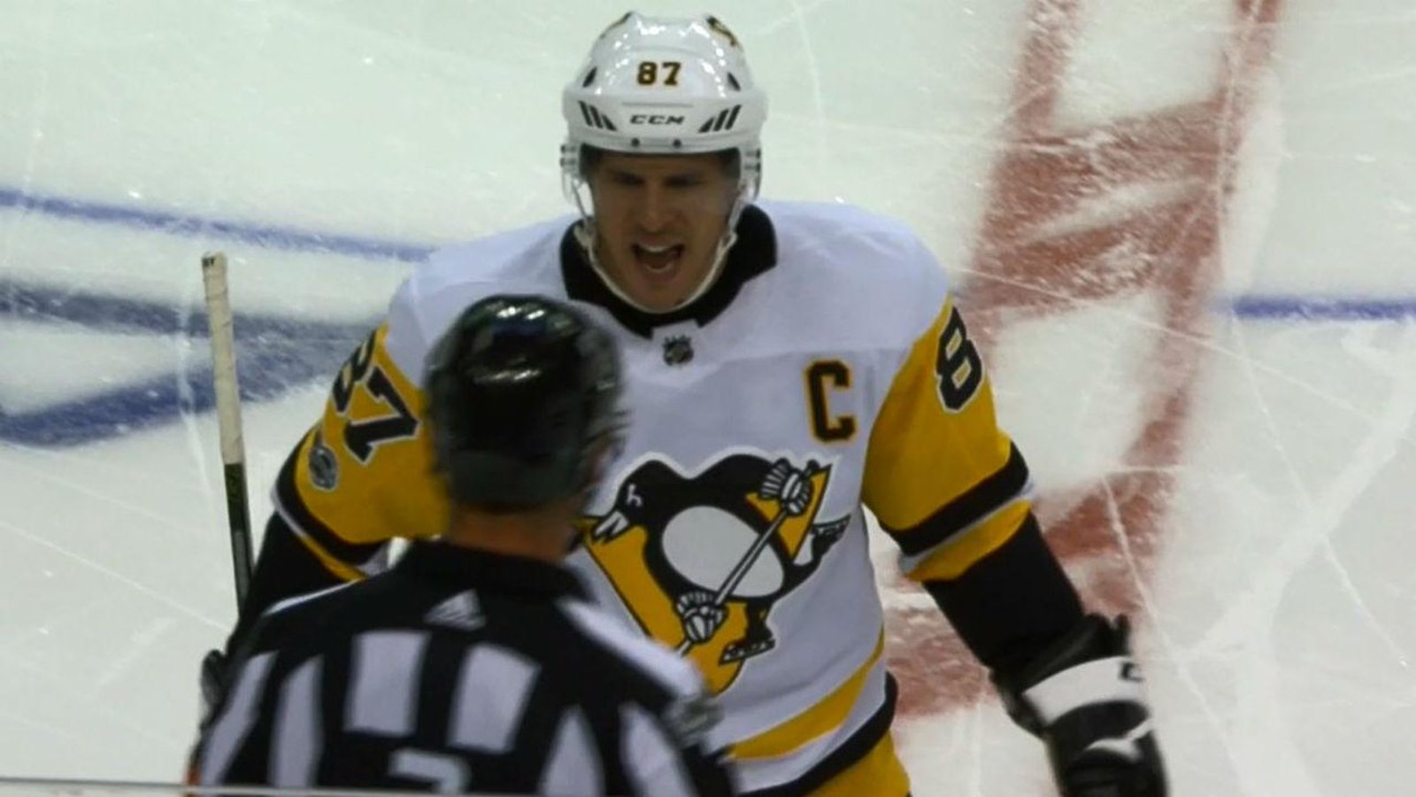 Must See: Crosby gets a 10 min misconduct for abuse of an official!