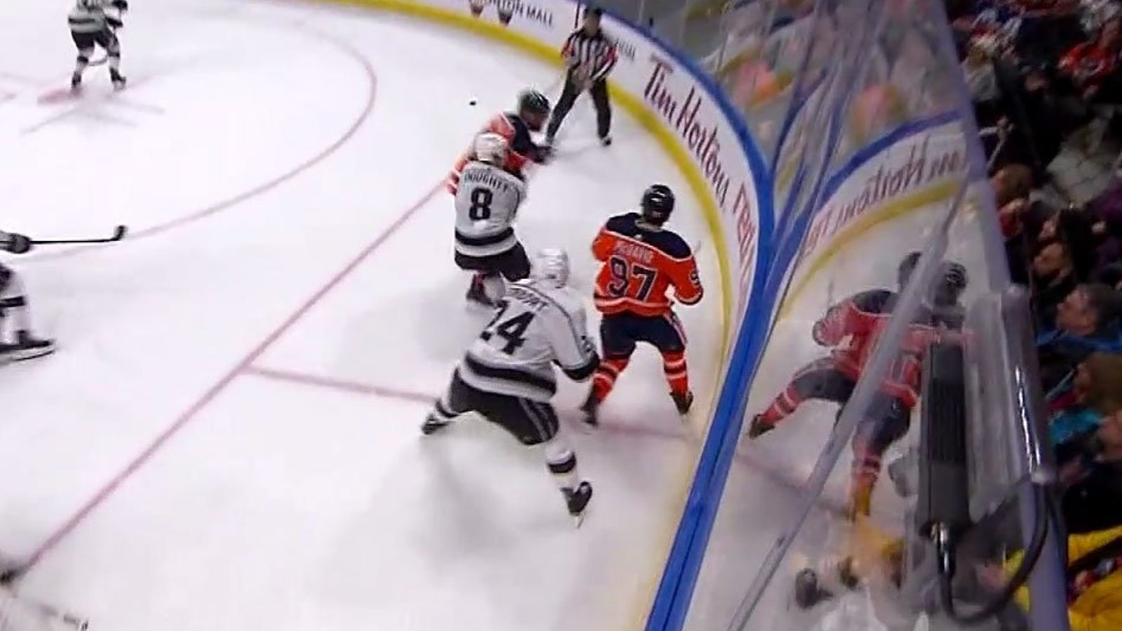 Must see: Maroon takes a cheap shot at Doughty and targets his head!