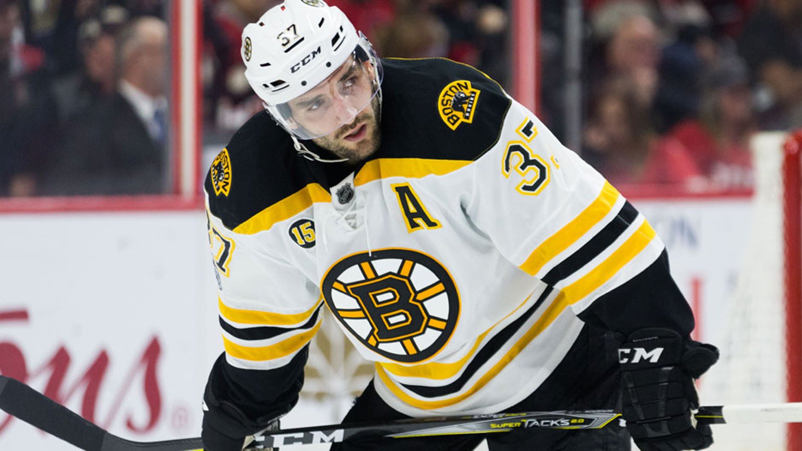 Breaking: Patrice Bergeron may have suffered a problematic injury
