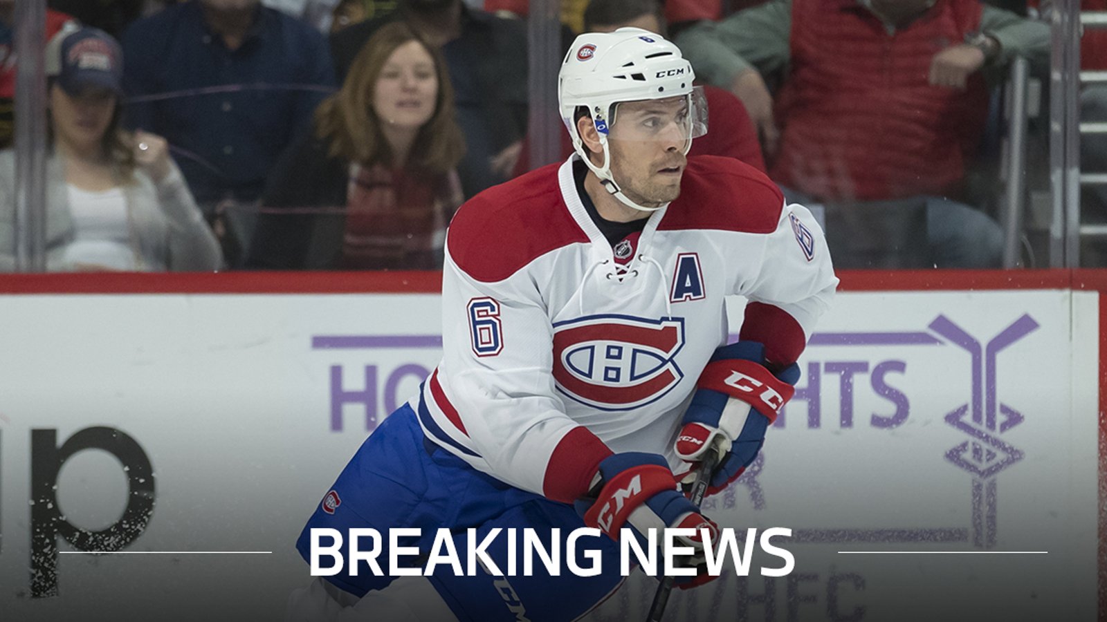 Breaking: Shea Weber out of the lineup tonight!