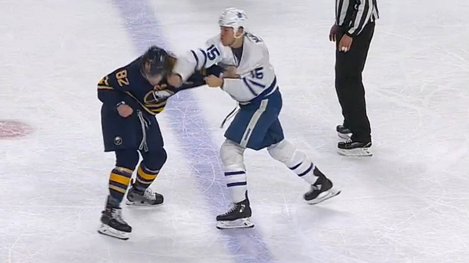 Beaulieu and Martin rock each other with big punches. 