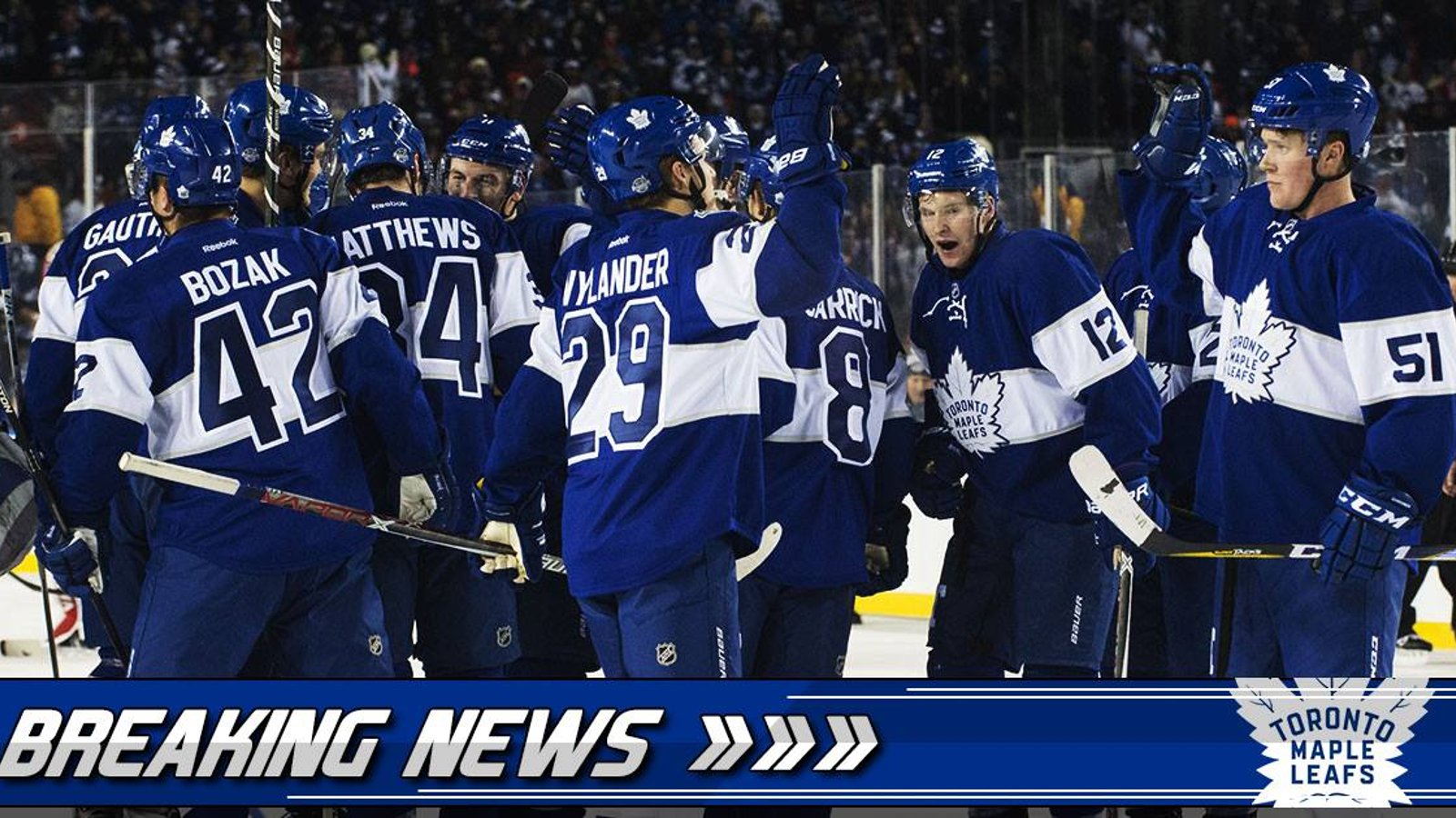 Breaking: Leafs make last minute roster change ahead of tonight's game.