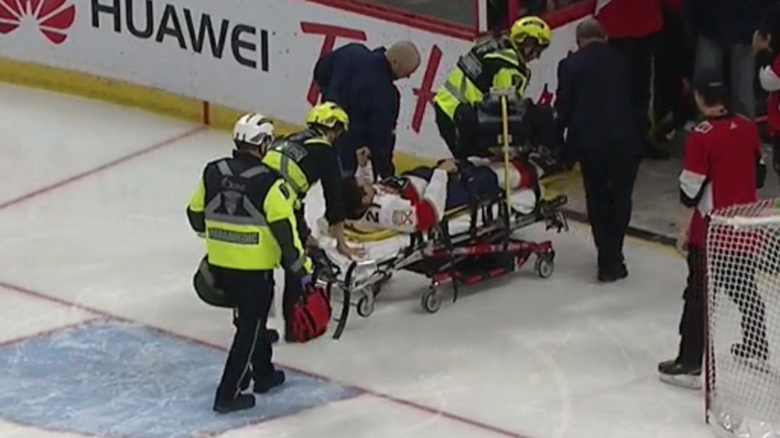 Update: Trocheck stretchered off the ice in Ottawa