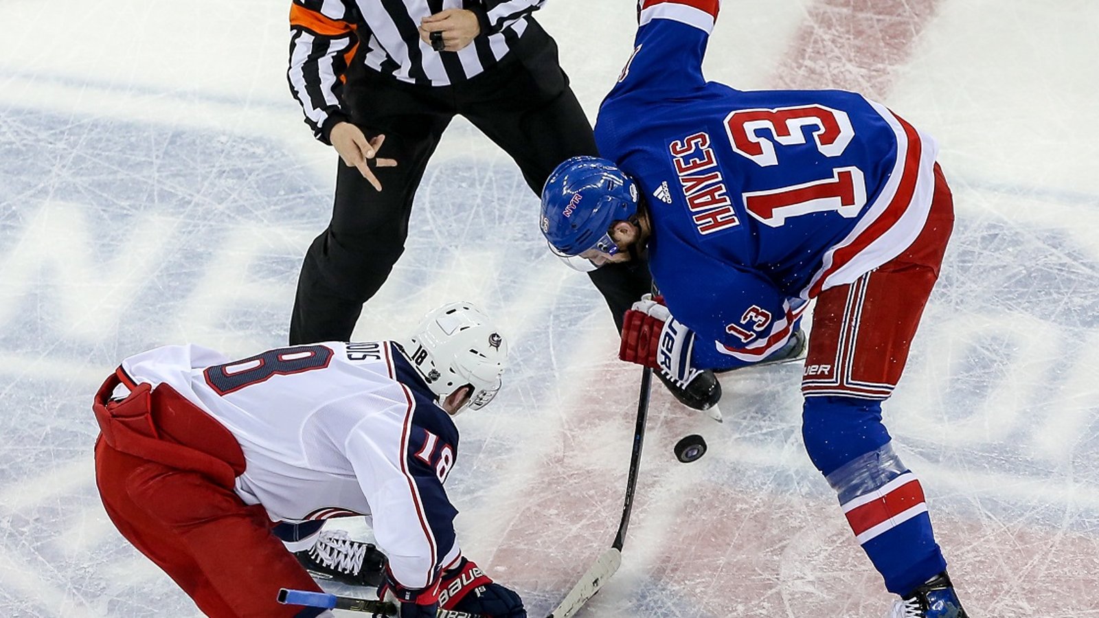 Two division rivals battling over trade for Rangers center Kevin Hayes.
