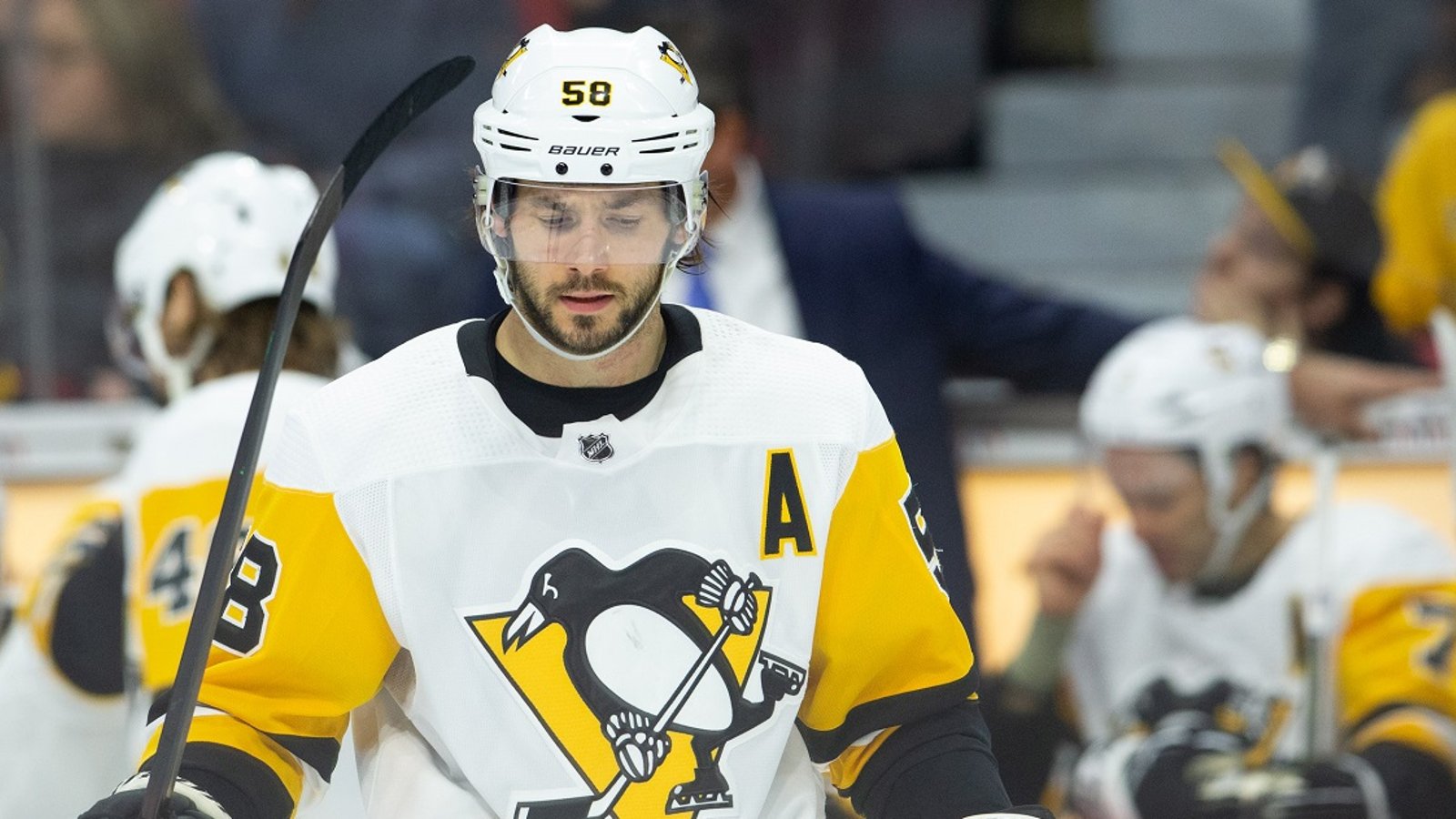 Penguins lose 2 core players in Stadium Series game vs the Flyers.