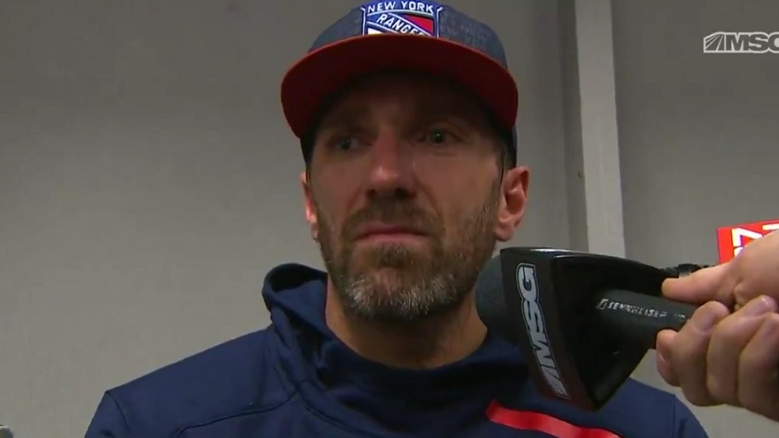 Henrik Lundqvist breaks down in tears when asked about trade of Mats Zuccarello.