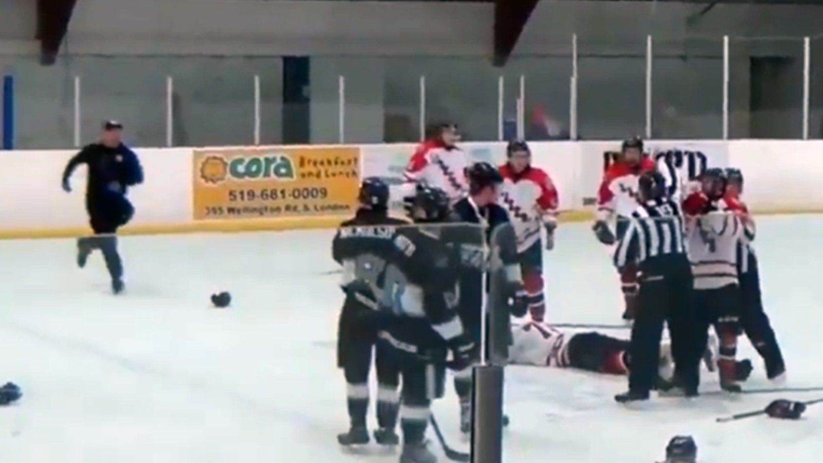 Referee knocks out player then gets absolutely destroyed by the team’s trainer