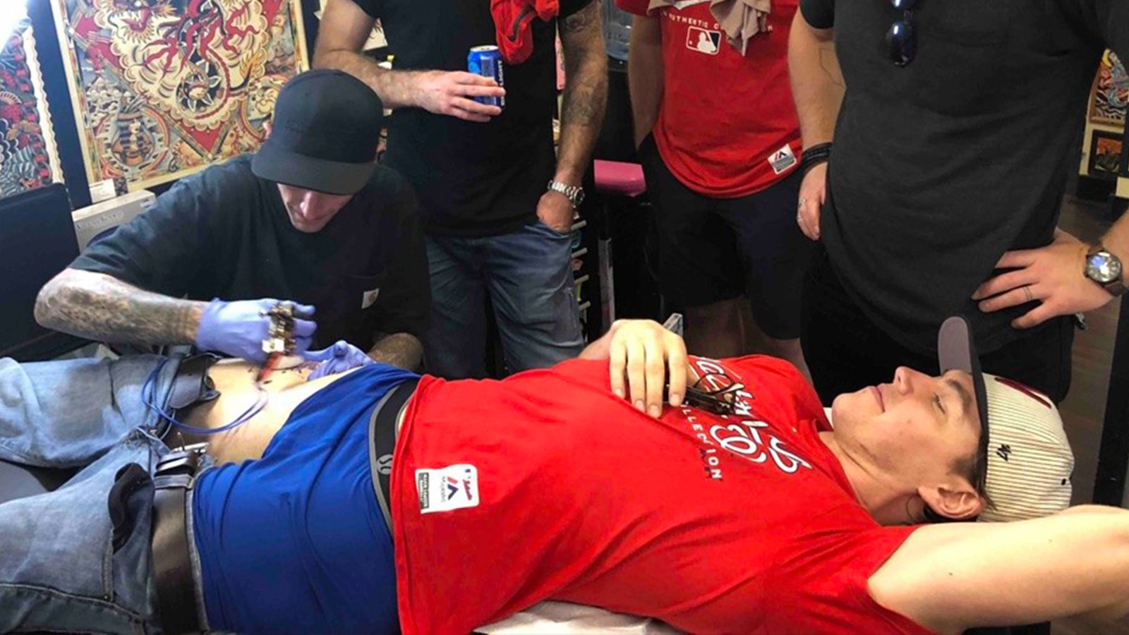 The story of how a drunken T.J. Oshie got a Mario Kart tattoo after winning the Stanley Cup