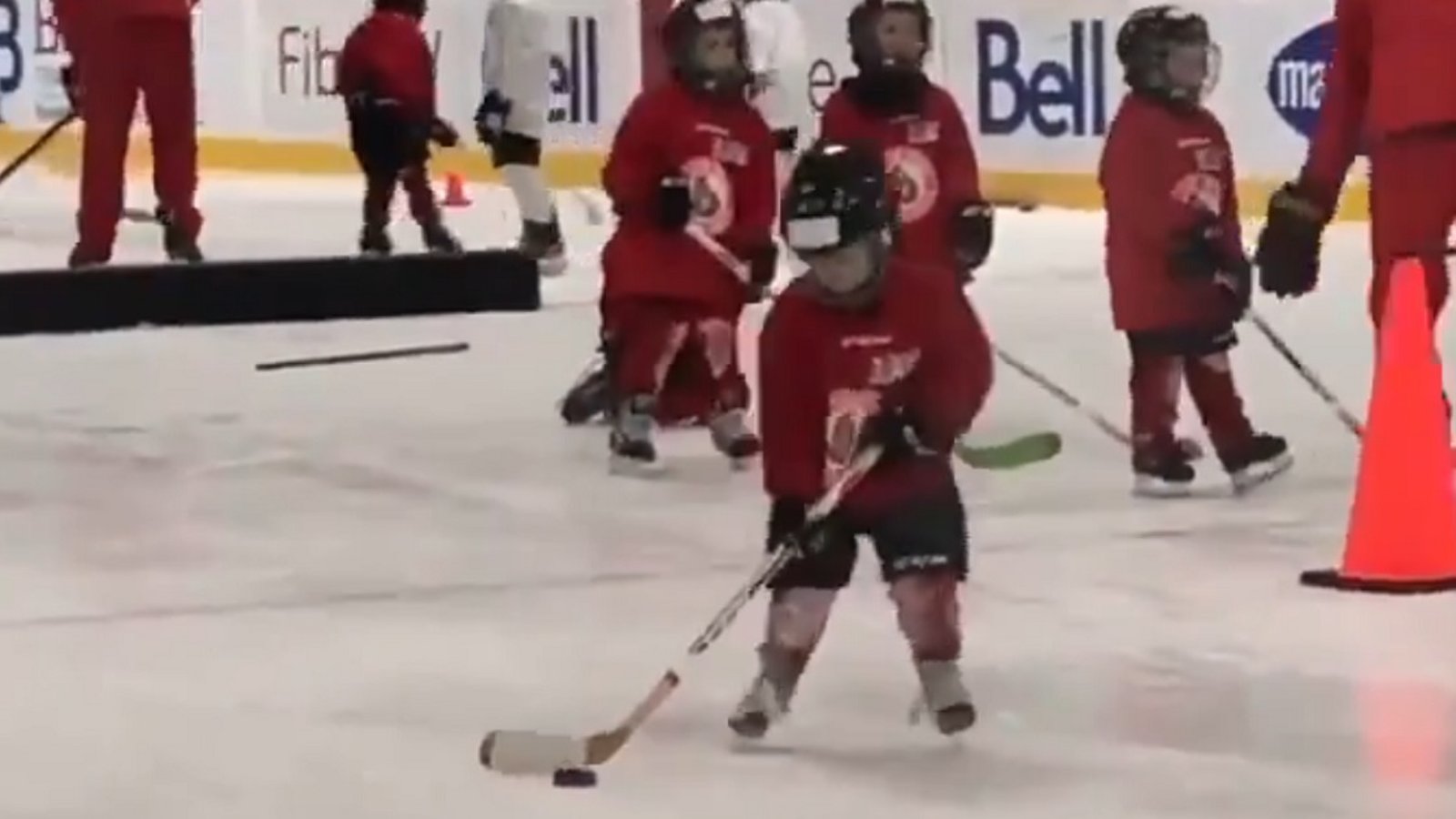 Little hockey player's goal celebration might be the cutest moment of the year.