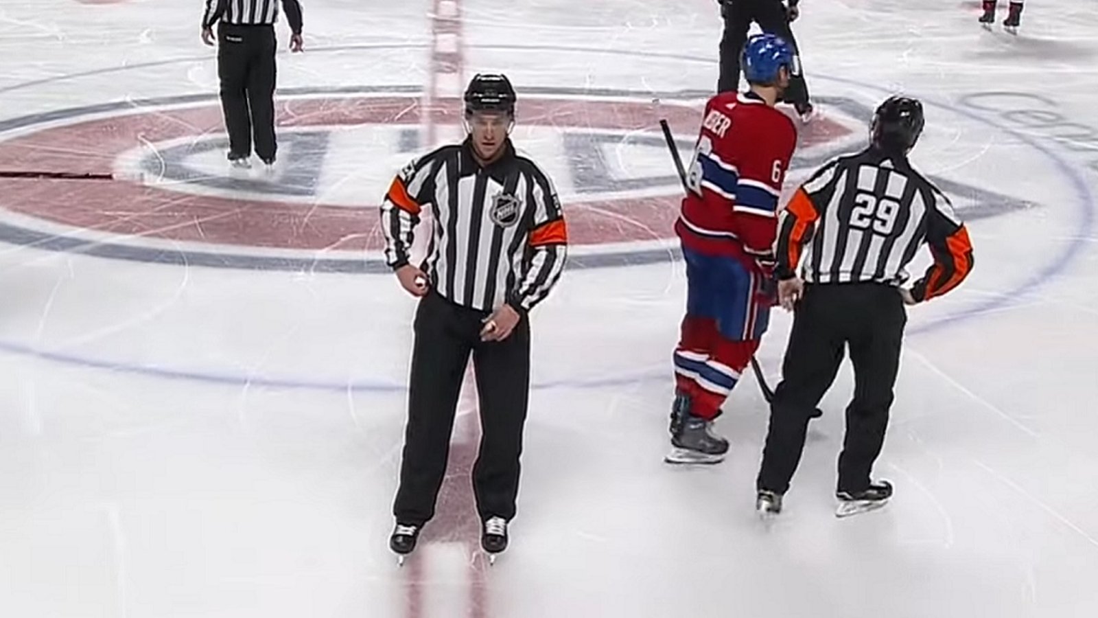 Short handed goal called back after extremely controversial call from NHL officials.