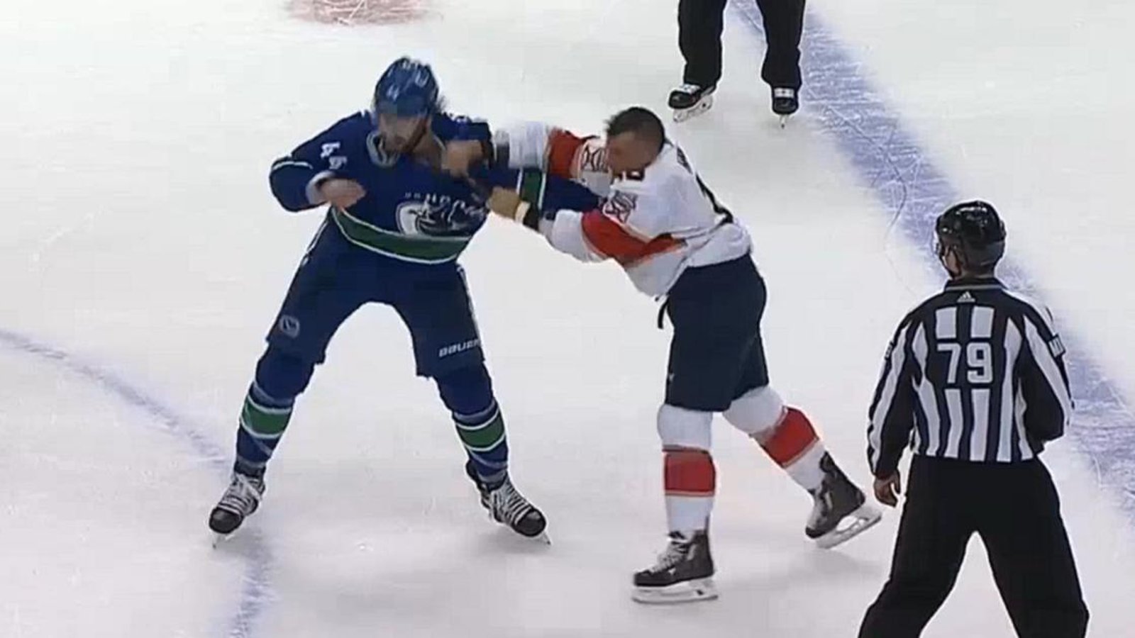 Gudbranson and Haley go back and forth in spirited fight.