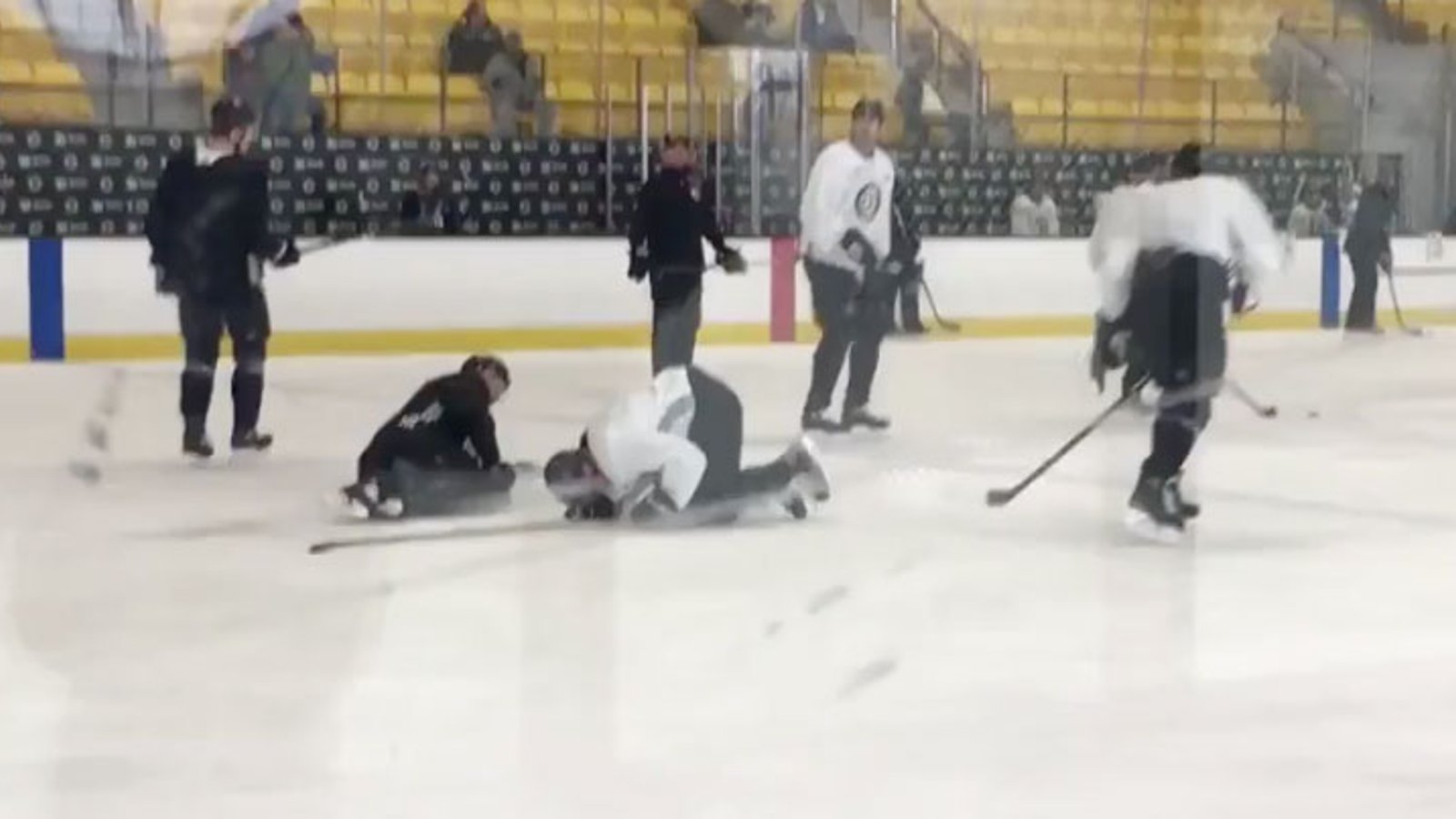 Bruins tell Backes he's a healthy scratch after he almost injured McAvoy during practice 