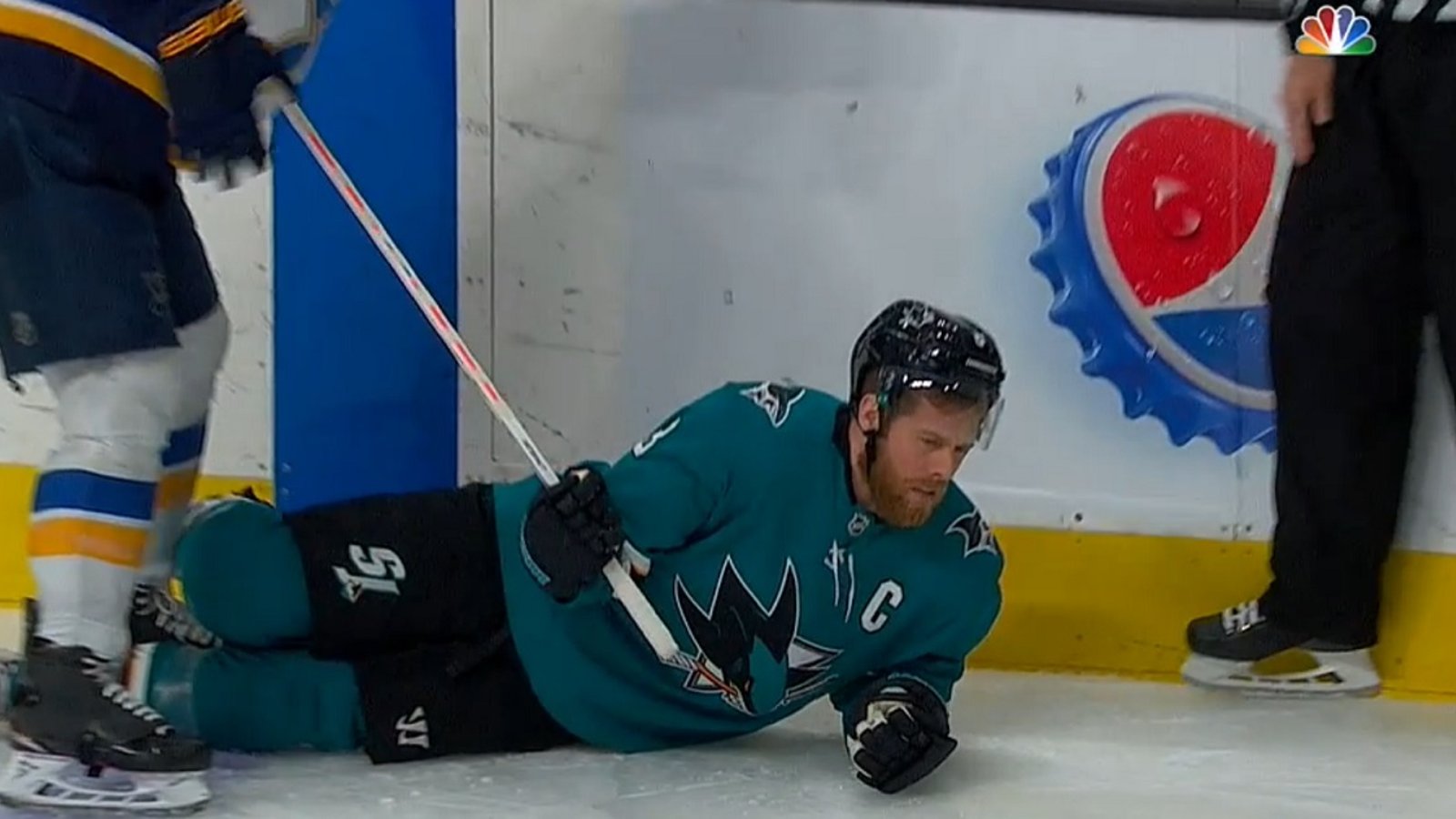 Breaking: Karlsson, Pavelski and Donskoi out for the Sharks in the 3rd!