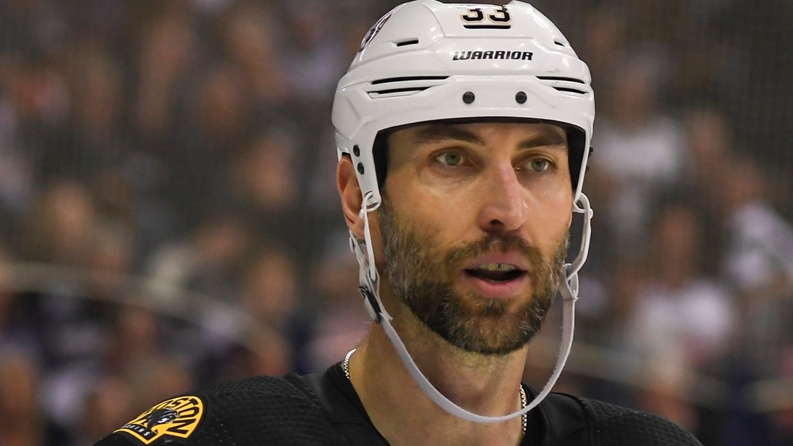 Big update on Zdeno Chara from Bruins' Monday morning practice. 