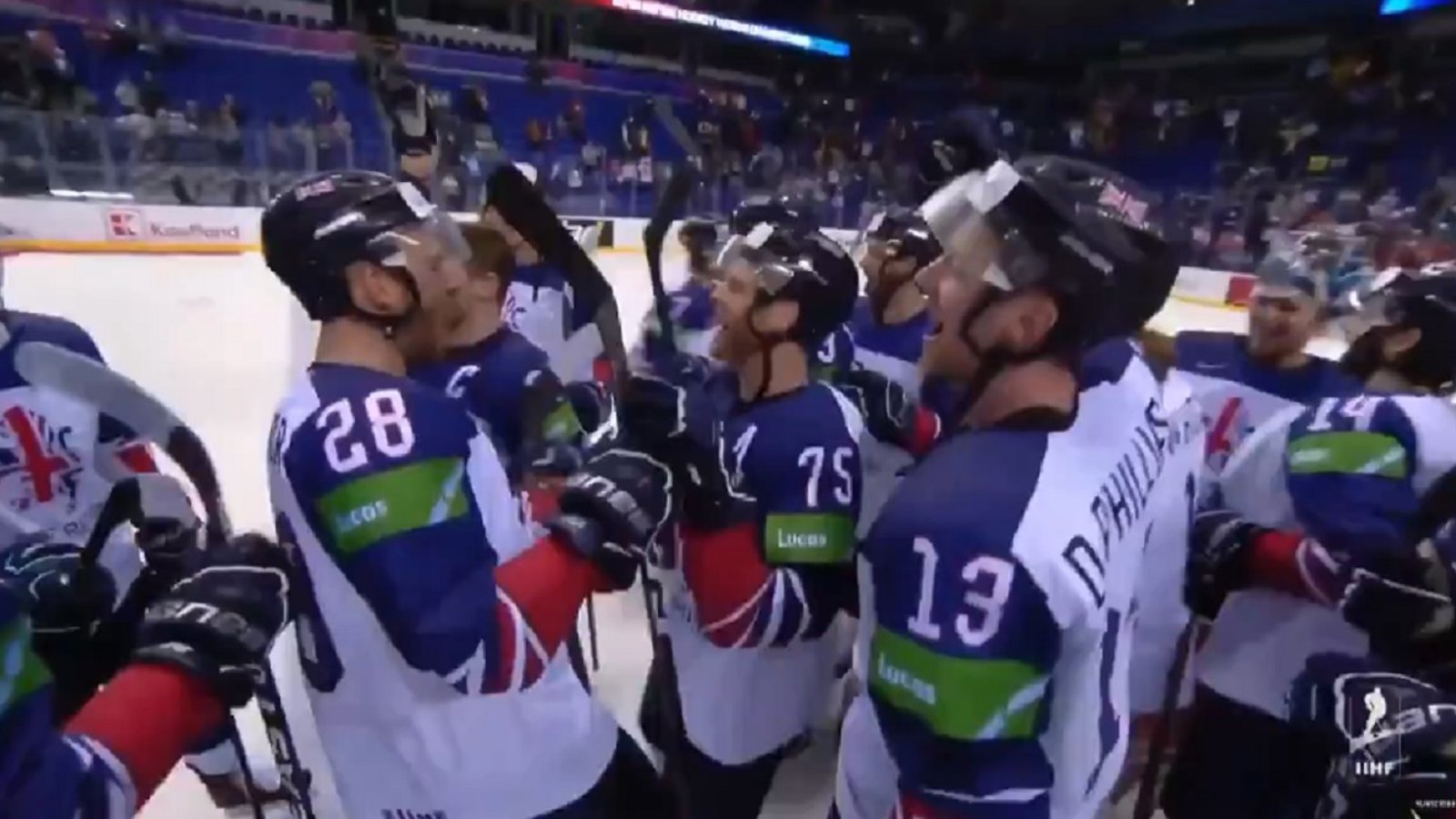 Great Britain's players sing the most obscene &amp; amazing chant after avoiding relegation at the World Championship.