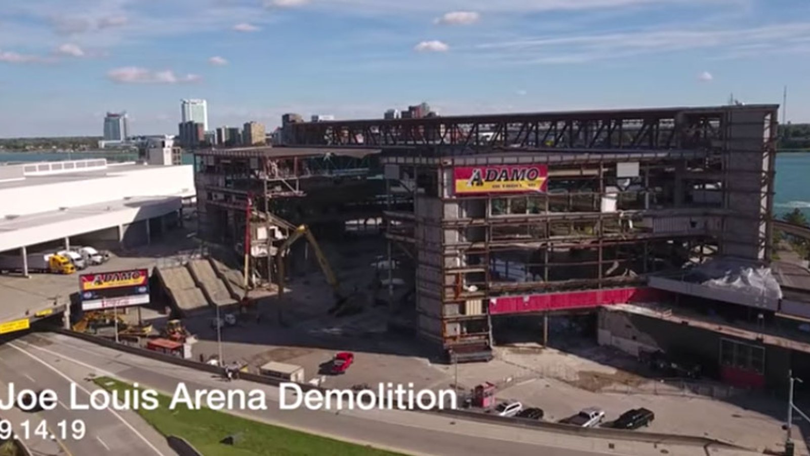 Incredible, but heartbreaking drone footage of Joe Louis Arena