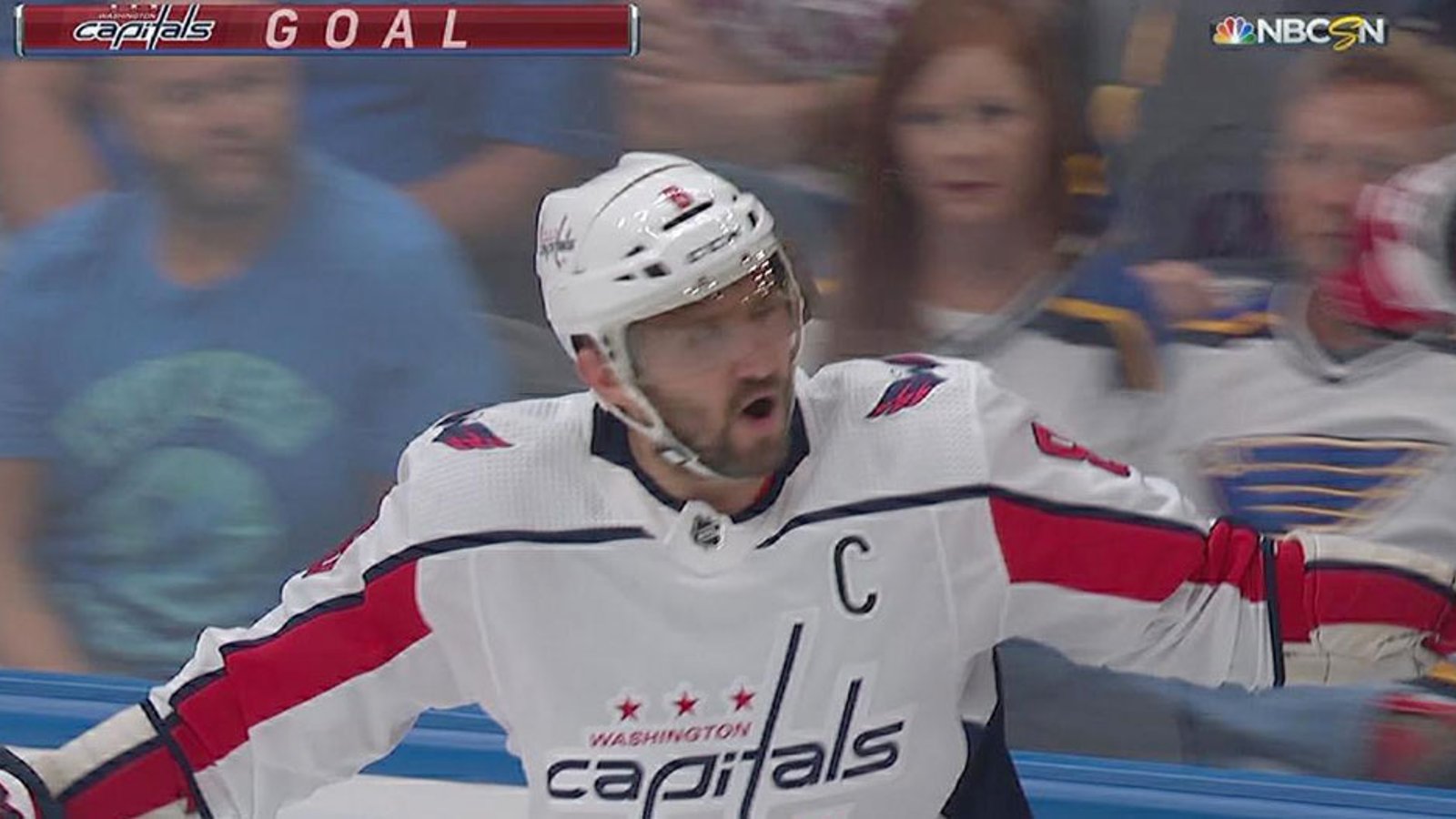 Ovechkin scores his first of the season with a remarkable effort
