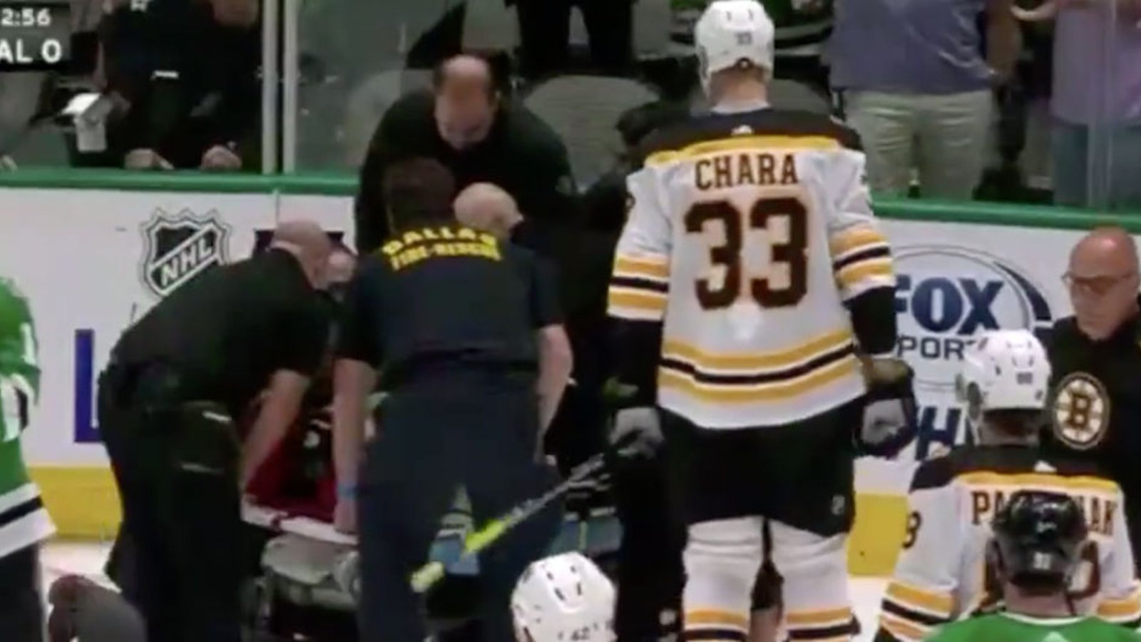 Chara makes incredibly classy move as Polak is stretchered off the ice 
