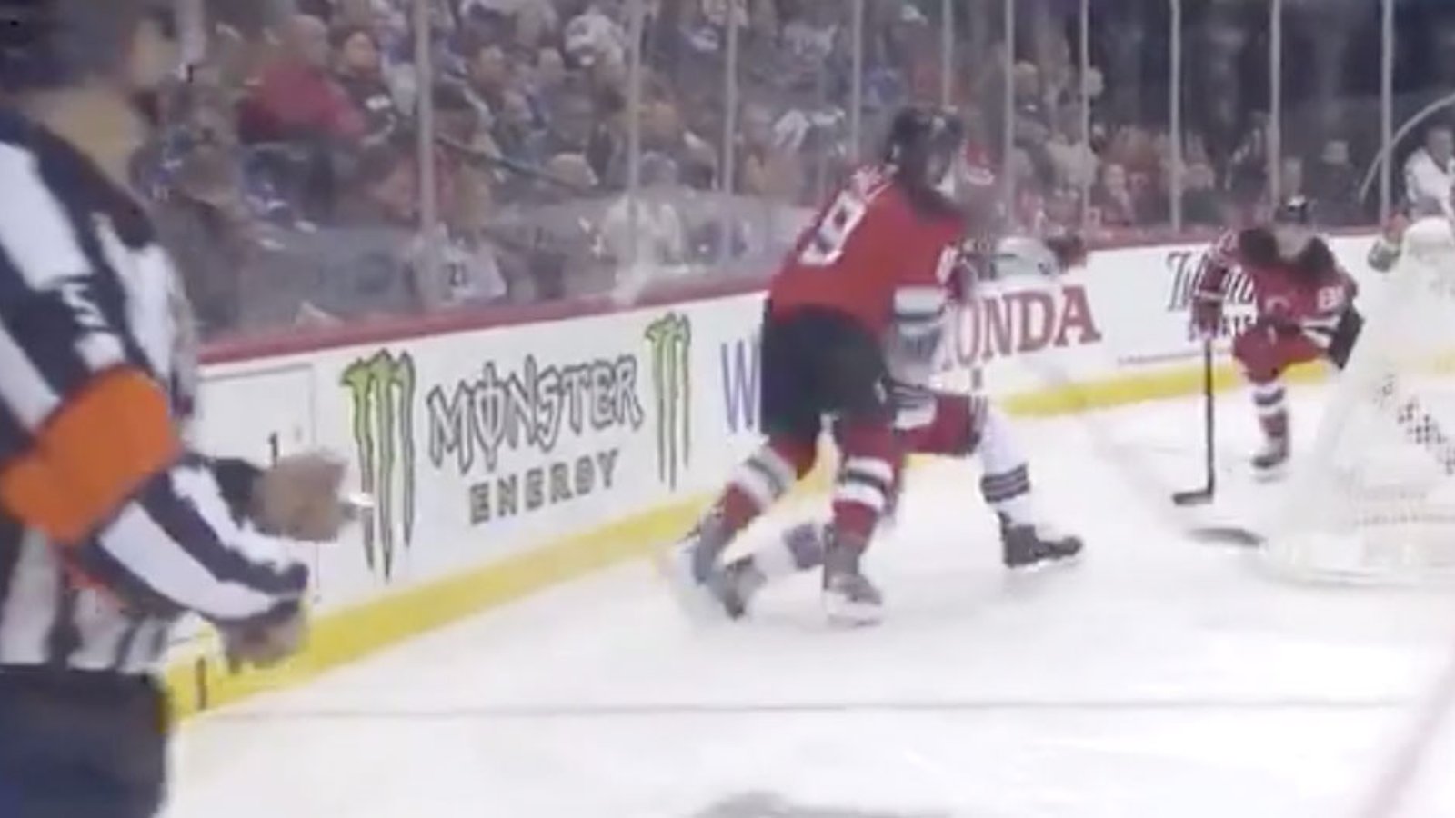 Taylor Hall could get the first suspension of the season for head hit! 