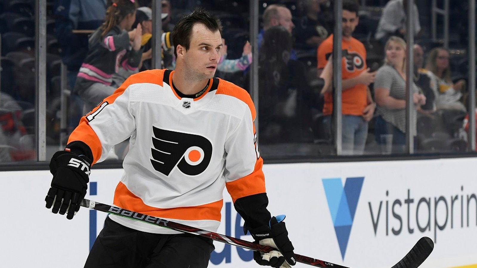 Flyers forward Scott Laughton has been seriously injured. 