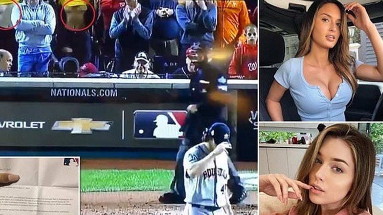 Women who flashed their boobs during World Series are now BANNED from MLB games!