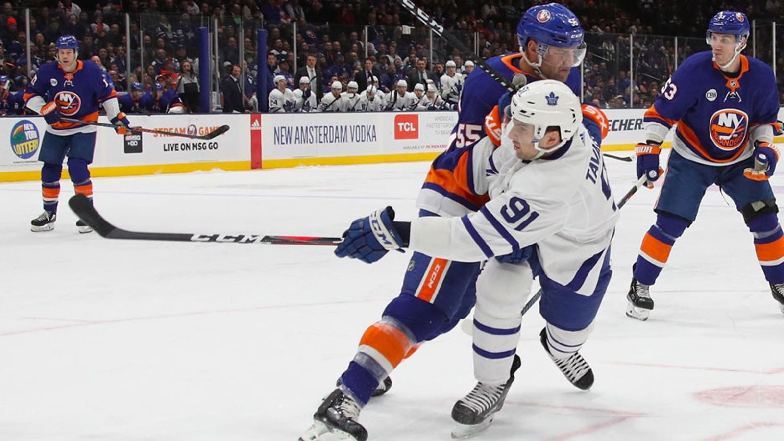 Islanders fans chant, “We don’t need you!” as Tavares returns