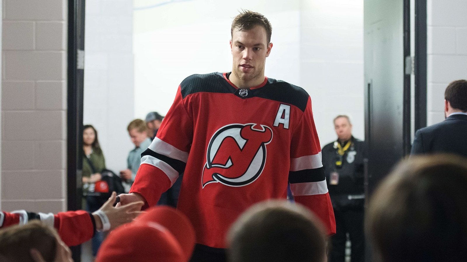 Taylor Hall shuts down reporters as talk of a trade heats up.
