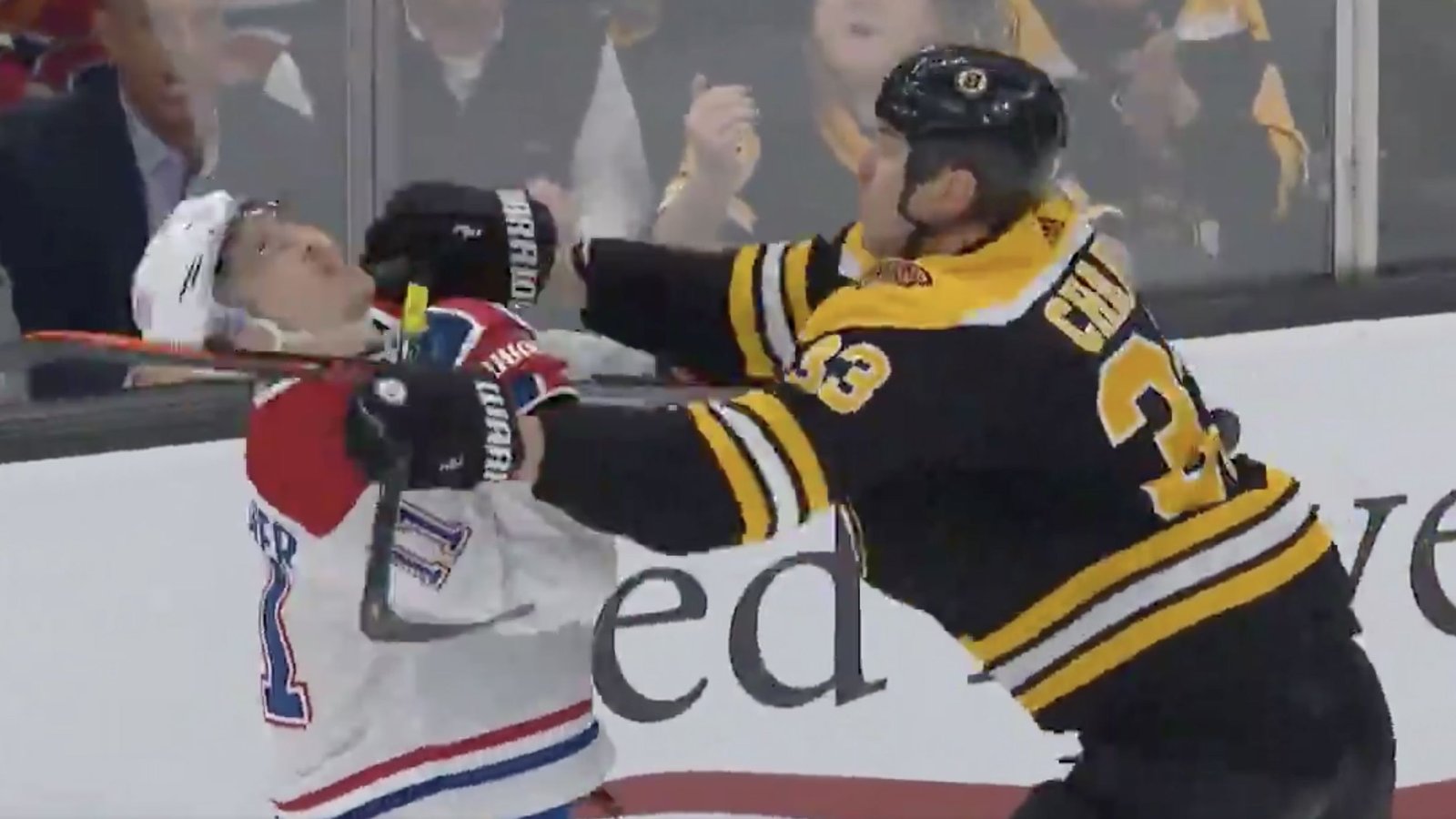 Chara made surprising classy move to Gallagher after vicious cross-check to face