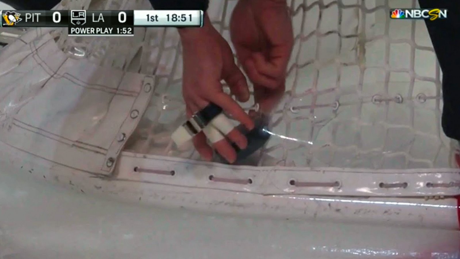 AHL hardest shot champion Frk blasts it so hard that the puck literally gets stuck in the net