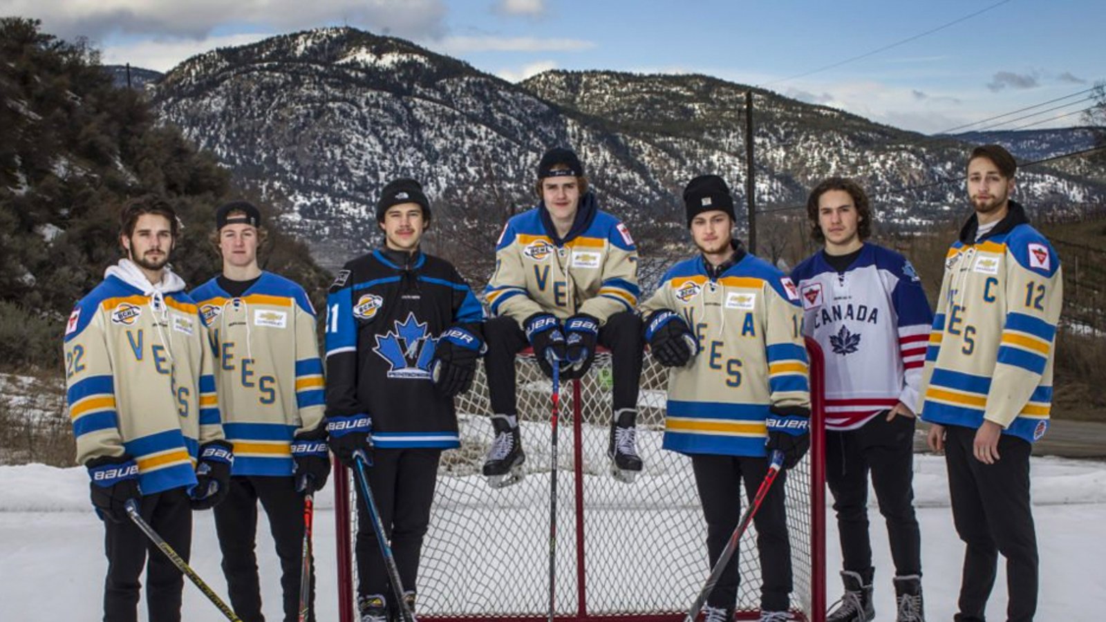 Meet the six NHL sons playing together in a small BC town and stealing the spotlight from their Dads
