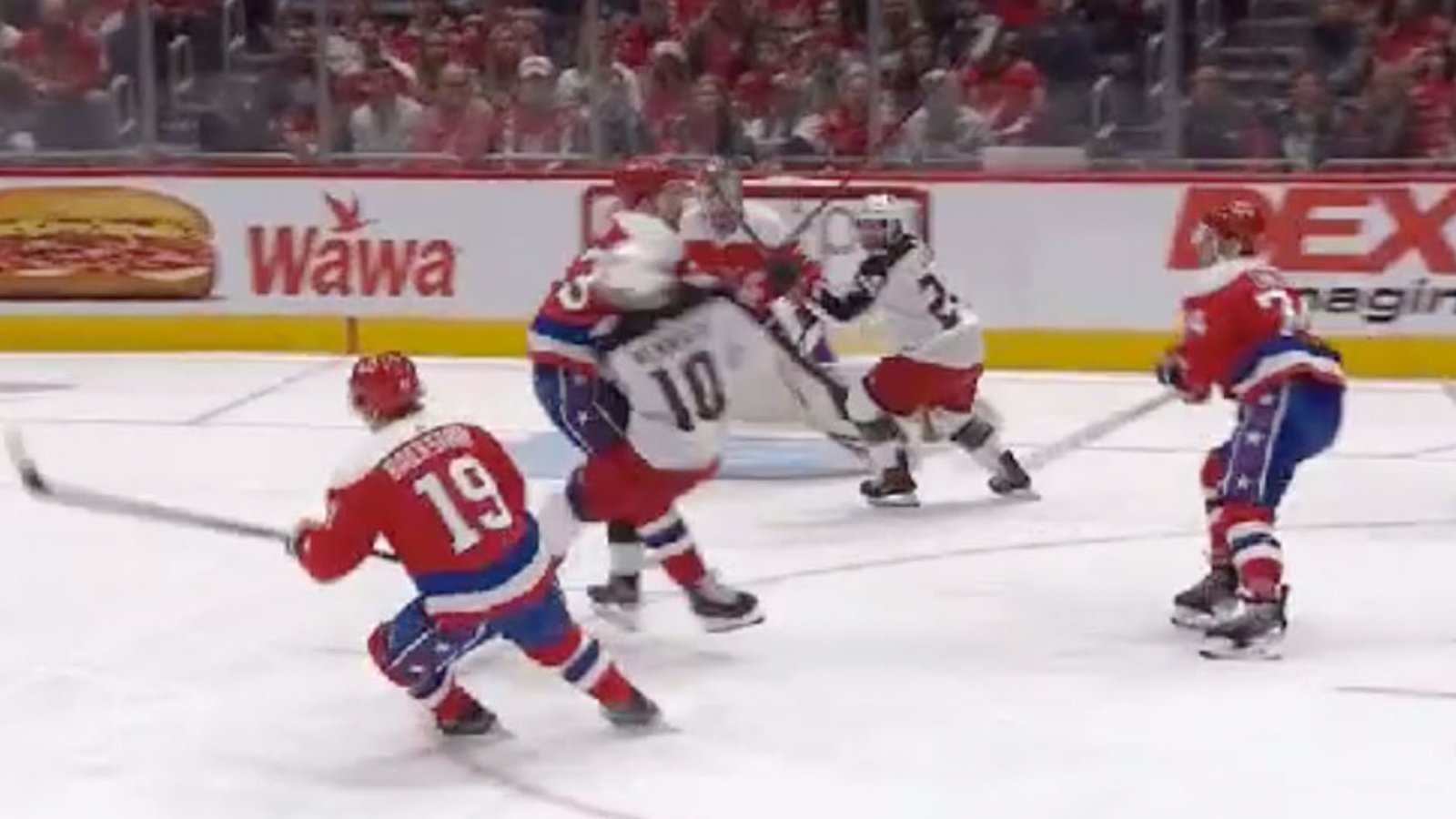 Tom Wilson demolishes yet another player! 