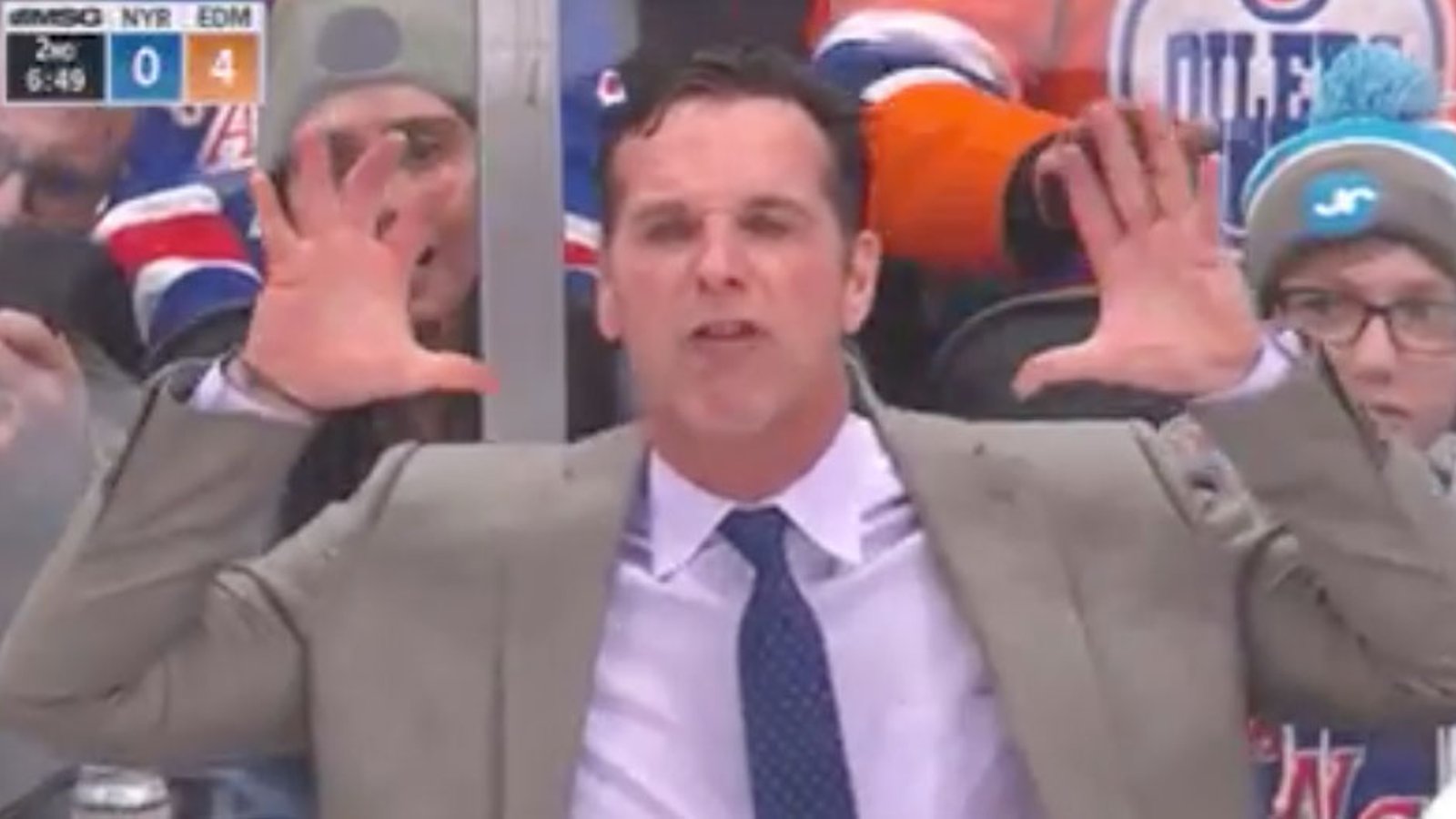 Rangers’ coach Quinn gets penalized for for saying ref has “f***ing rabbit ears”! 