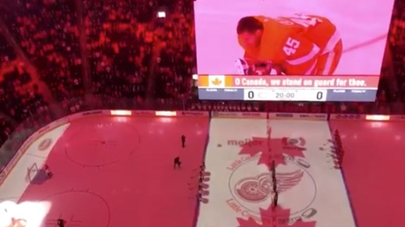 Red Wings fans sing 'O Canada' after anthem singer's mic cuts out