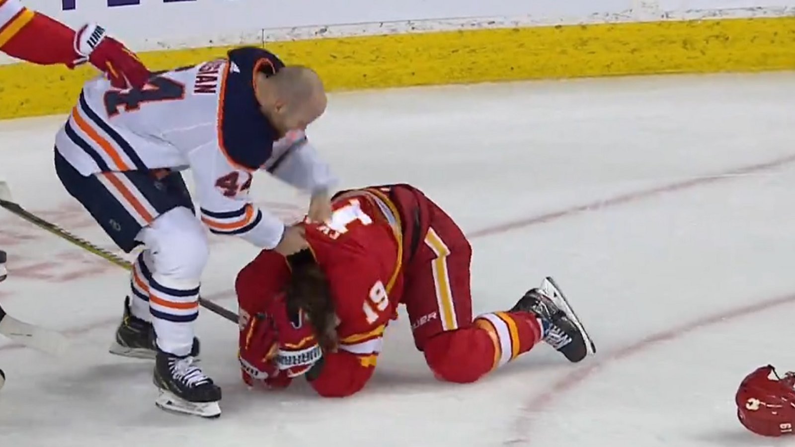 Zack Kassian ejected after snapping and ragdolling Matthew Tkachuk.