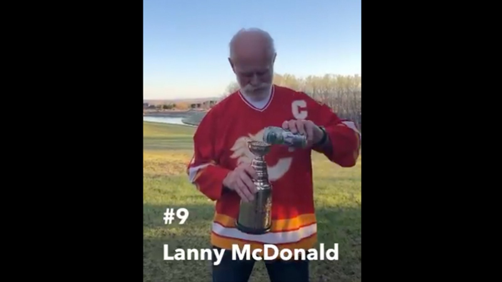 Flames alumni celebrate the 31 year anniversary of the Stanley Cup championship in perfect quarantine fashion