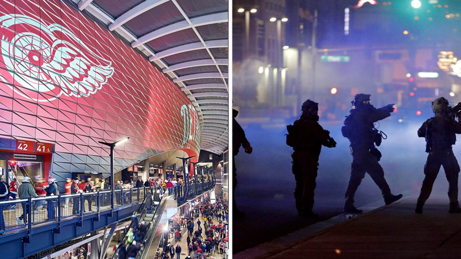 Red Wings under fire for allowing Detroit police to use arena as makeshift prison