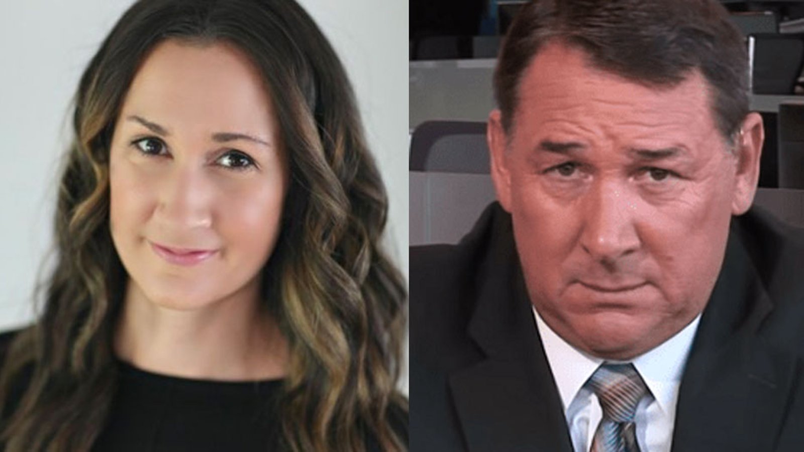 Katie Strang knock outs Mike Milbury in best way possible! 