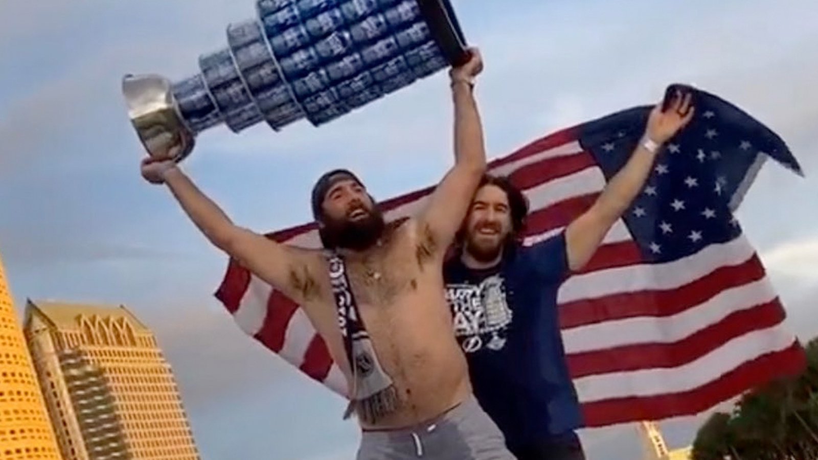 Did Pat Maroon piss himself at Stanley Cup parade?